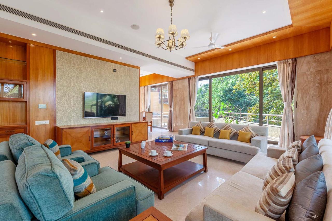 The Blue Horizon By Stayvista - Featuring A Beach-View Villa With A Swimming Pool, Indoor Games, And A Relaxing Balcony Alībāg Ngoại thất bức ảnh